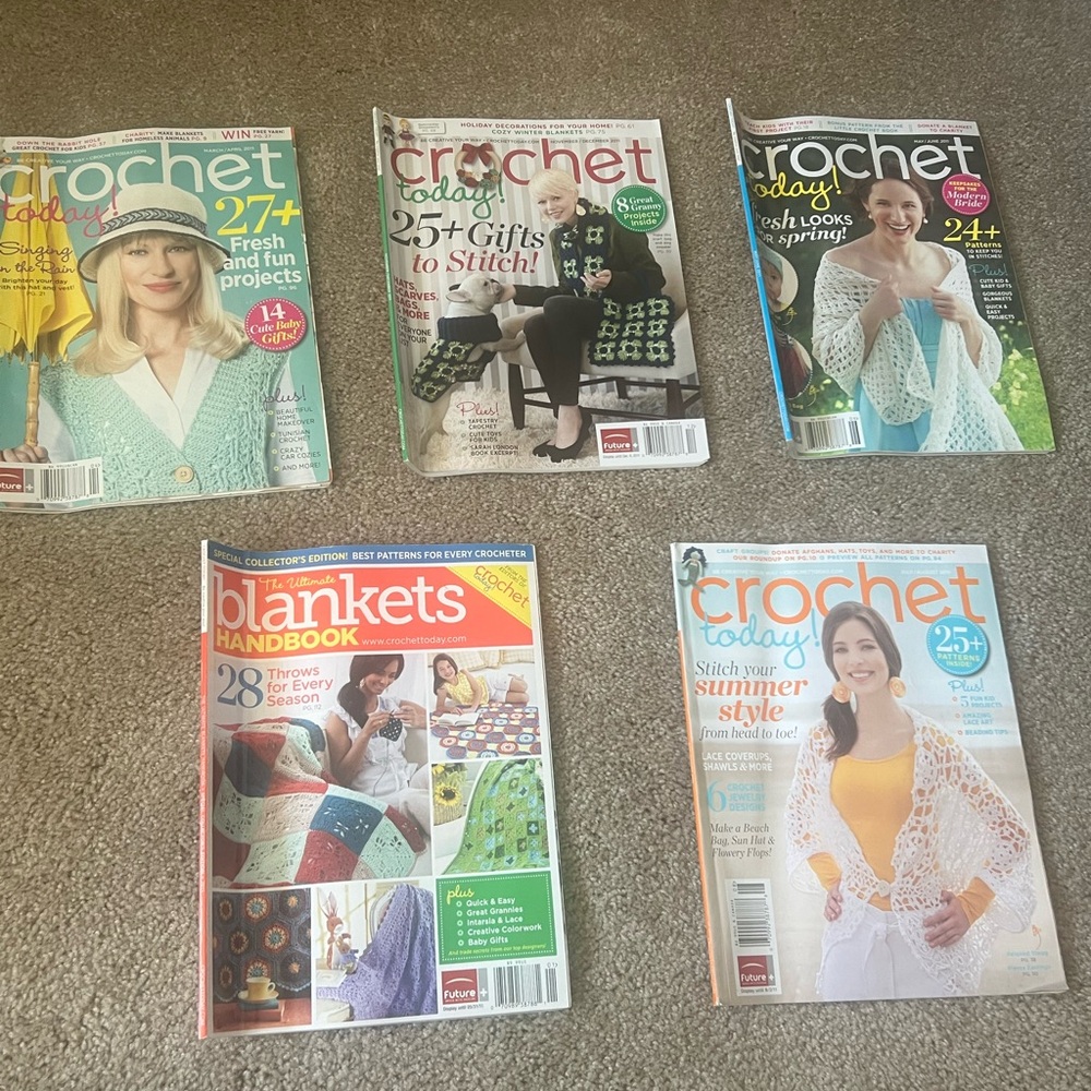 Crochet Magazine and book lot
